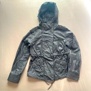 Free People Gray Utility Jacket